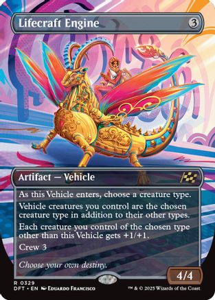Lifecraft Engine (Borderless) (DFT-329) - Aetherdrift Foil [Rare]