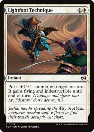 Lightfoot Technique (TDM-014) - Tarkir: Dragonstorm Foil [Common]