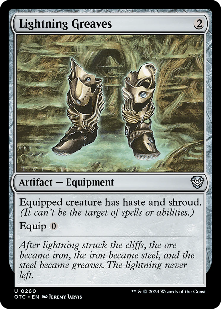 Lightning Greaves (OTC-260) - Outlaws of Thunder Junction Commander [Uncommon]