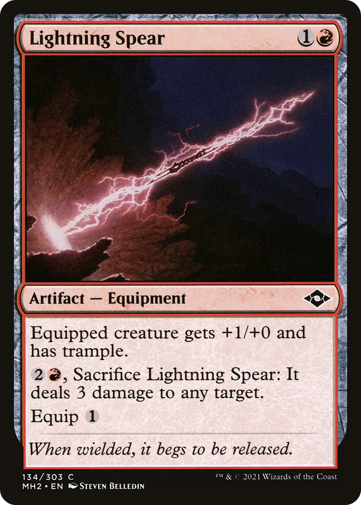 Lightning Spear (MH2-134) - Modern Horizons 2 Foil [Common]