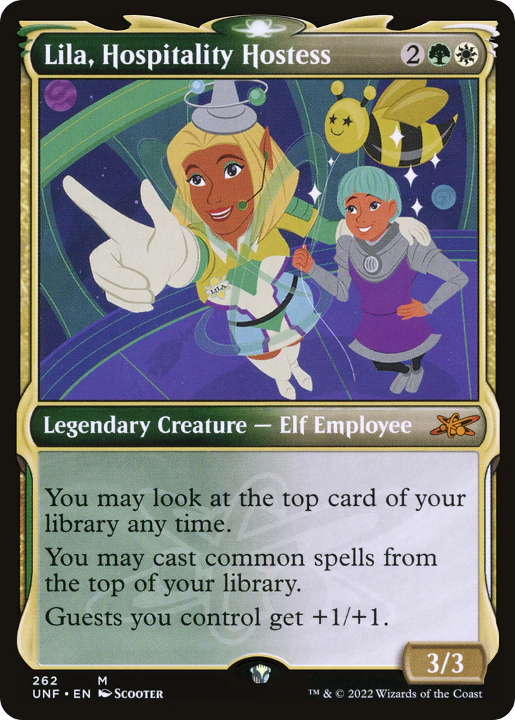 Lila, Hospitality Hostess (UNF-262) - Unfinity: (Showcase) [Mythic]