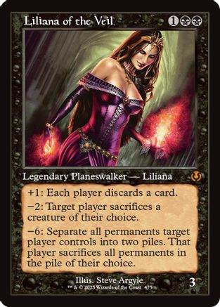 Liliana of the Veil (Retro Frame) (INR-475) - Innistrad Remastered Foil [Mythic]