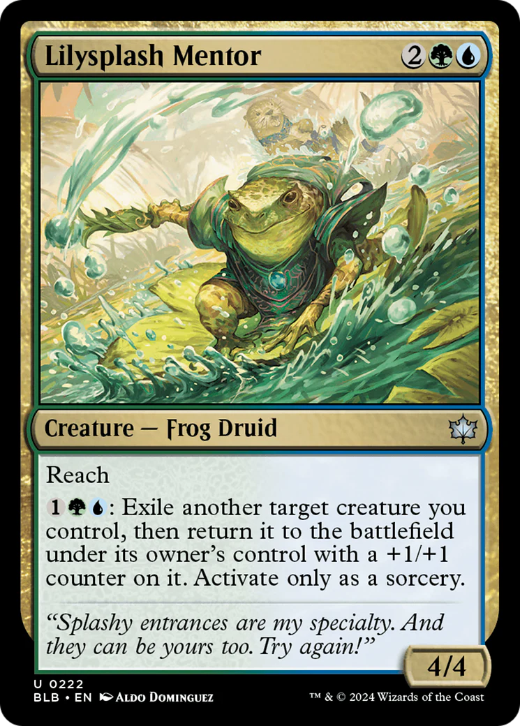 Lilysplash Mentor (BLB-222) - Bloomburrow [Uncommon]
