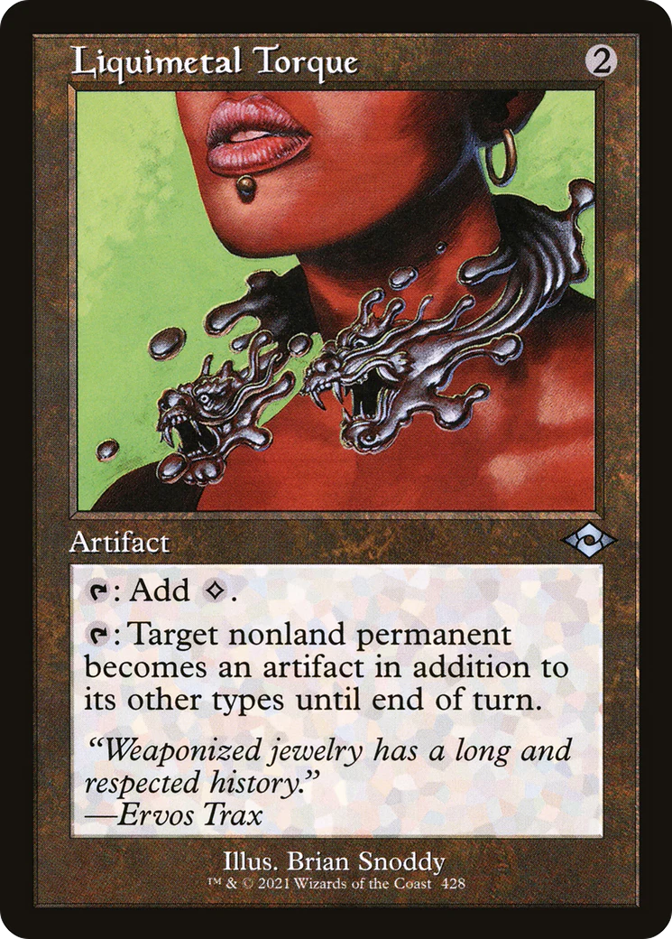 Liquimetal Torque (MH2-428) - Modern Horizons 2 Foil [Uncommon] Retro Frame