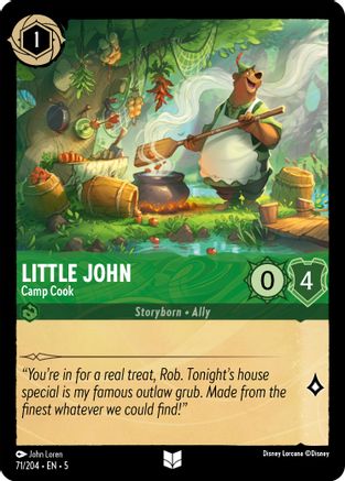 Little John - Camp Cook (71/204) - Shimmering Skies Cold Foil [Uncommon]