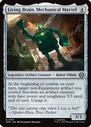 Living Brain, Mechanical Marvel (SPM-167) - Marvel's Spider-Man [Uncommon]