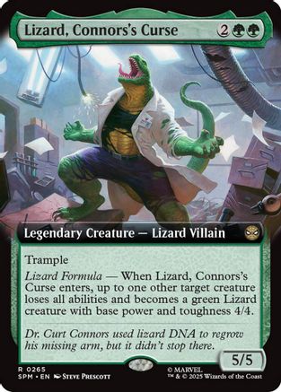 Lizard, Connors's Curse (Extended Art) (SPM-265) - Marvel's Spider-Man [Rare]