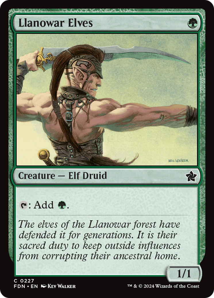 Llanowar Elves (FDN-227) - Foundations [Common]