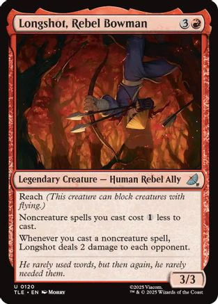 Longshot, Rebel Bowman (TLE-120) - Avatar: The Last Airbender: Eternal-Legal Foil [Uncommon]