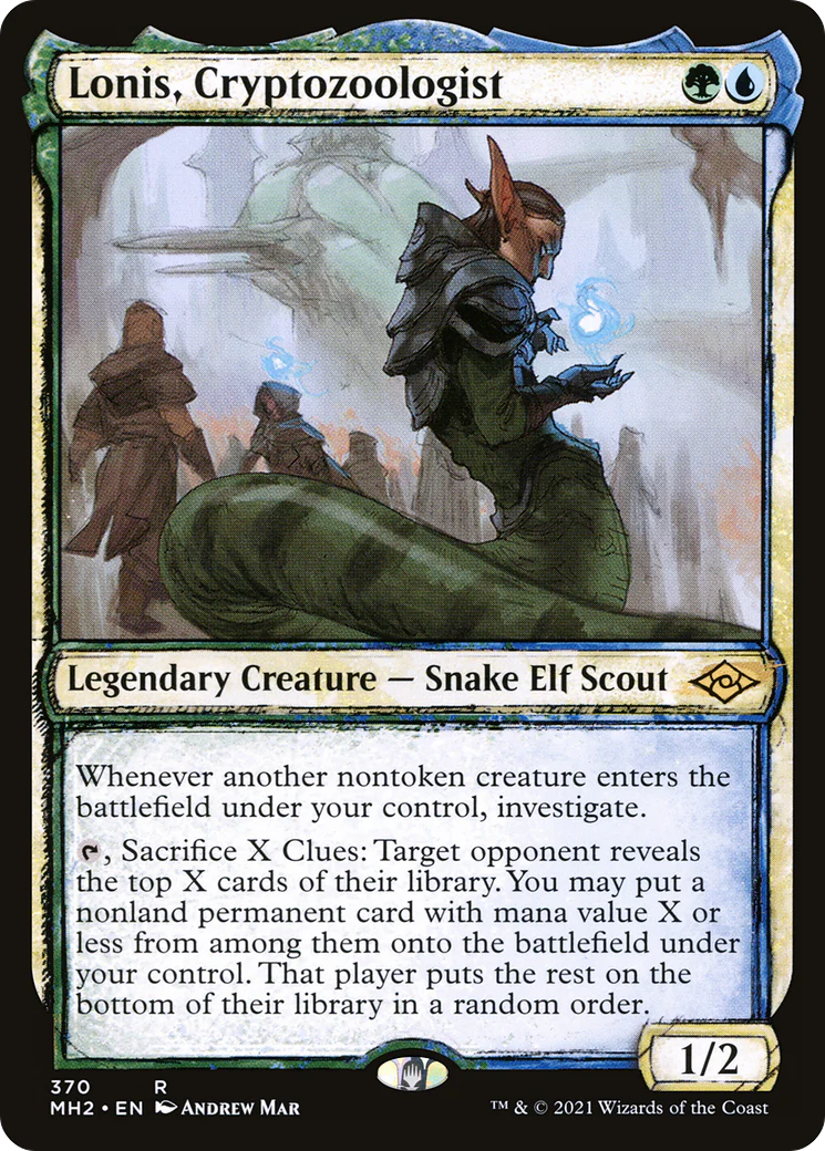 Lonis, Cryptozoologist (MH2-370) - Modern Horizons 2: (Showcase) [Rare]