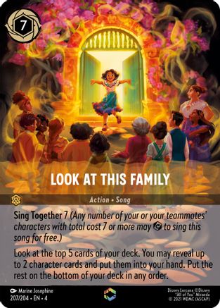 Look at This Family (Enchanted) (207/204) - Ursulas Return  [Enchanted]