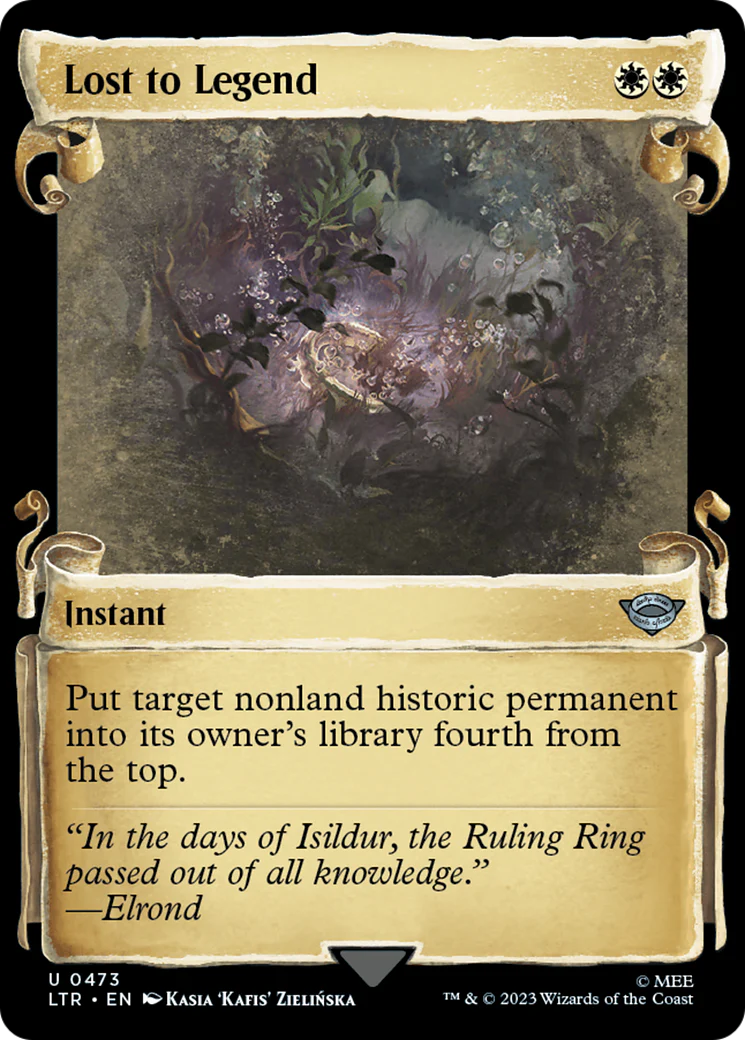 Lost to Legend (LTR-473) - The Lord of the Rings: Tales of Middle-earth: (Showcase) Scroll [Uncommon]