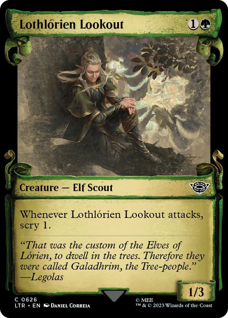 Lothlórien Lookout (LTR-626) - The Lord of the Rings: Tales of Middle-earth: (Showcase) Scroll Foil [Common]