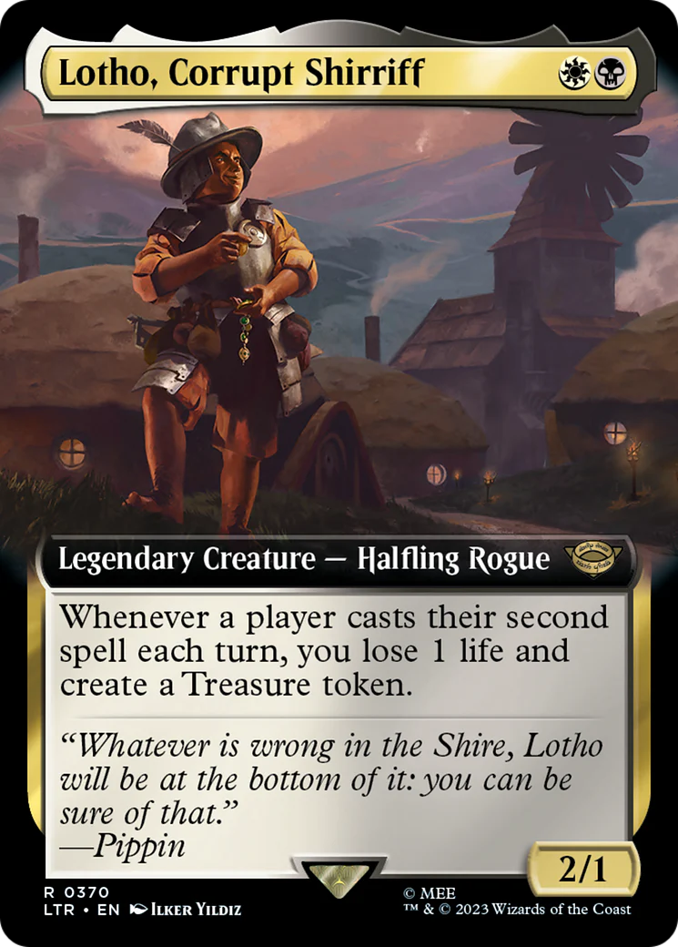Lotho, Corrupt Shirriff (LTR-370) - The Lord of the Rings: Tales of Middle-earth: (Extended Art) Foil [Rare]