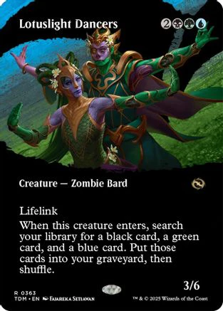 Lotuslight Dancers (Borderless) (TDM-363) - Tarkir: Dragonstorm [Rare]
