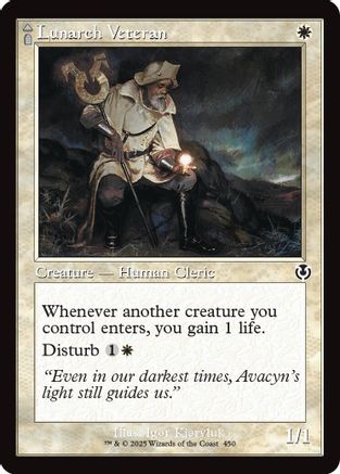 Lunarch Veteran // Luminous Phantom (Retro Frame) (INR-450) - Innistrad Remastered Foil [Common]