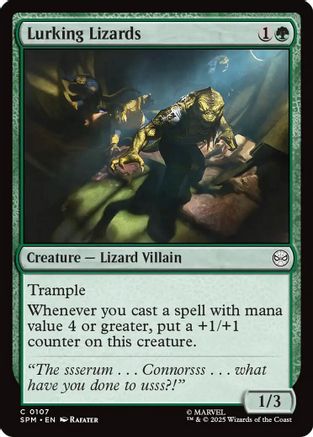 Lurking Lizards (SPM-107) - Marvel's Spider-Man Foil [Common]