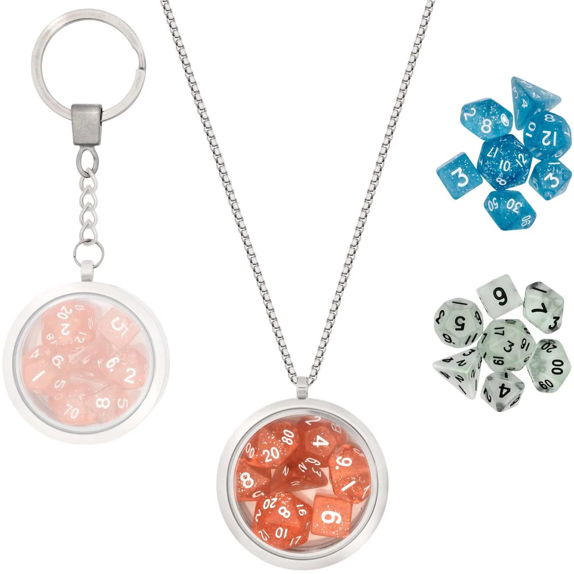 Lynx - Dice Locket With Necklace & Keychain - Image 2