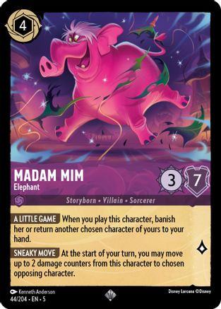 Madam Mim - Elephant (44/204) - Shimmering Skies Cold Foil [Super Rare]