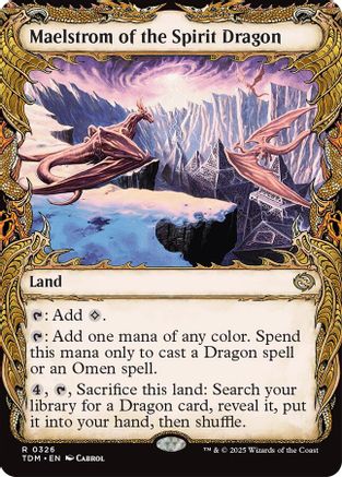 Maelstrom of the Spirit Dragon (Showcase) (TDM-326) - Tarkir: Dragonstorm [Rare]