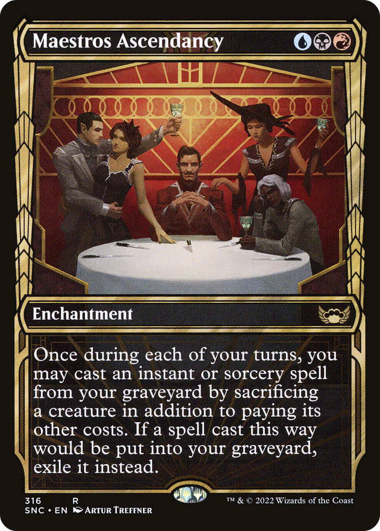 Maestros Ascendancy (SNC-316) - Streets of New Capenna: (Showcase) Foil [Rare]