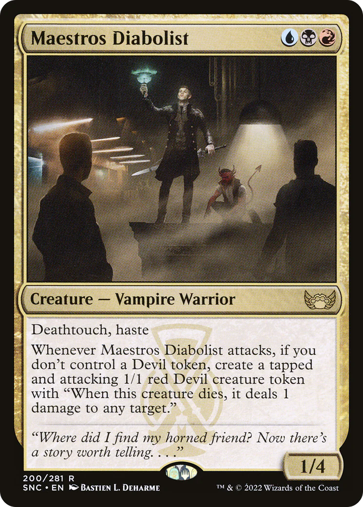 Maestros Diabolist (SNC-200) - Streets of New Capenna [Rare]