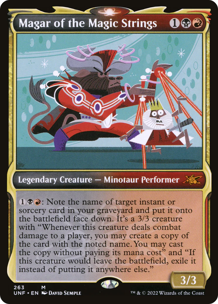 Magar of the Magic Strings (UNF-263) - Unfinity: (Showcase) Foil [Mythic]