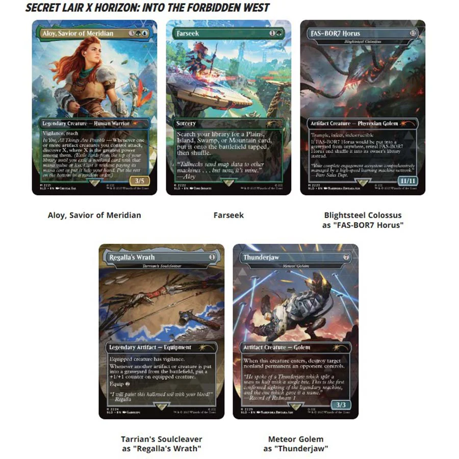 Magic: The Gathering - Secret Lair: Playstation: Horizon: Zero Dawn: Huntress and the Machines