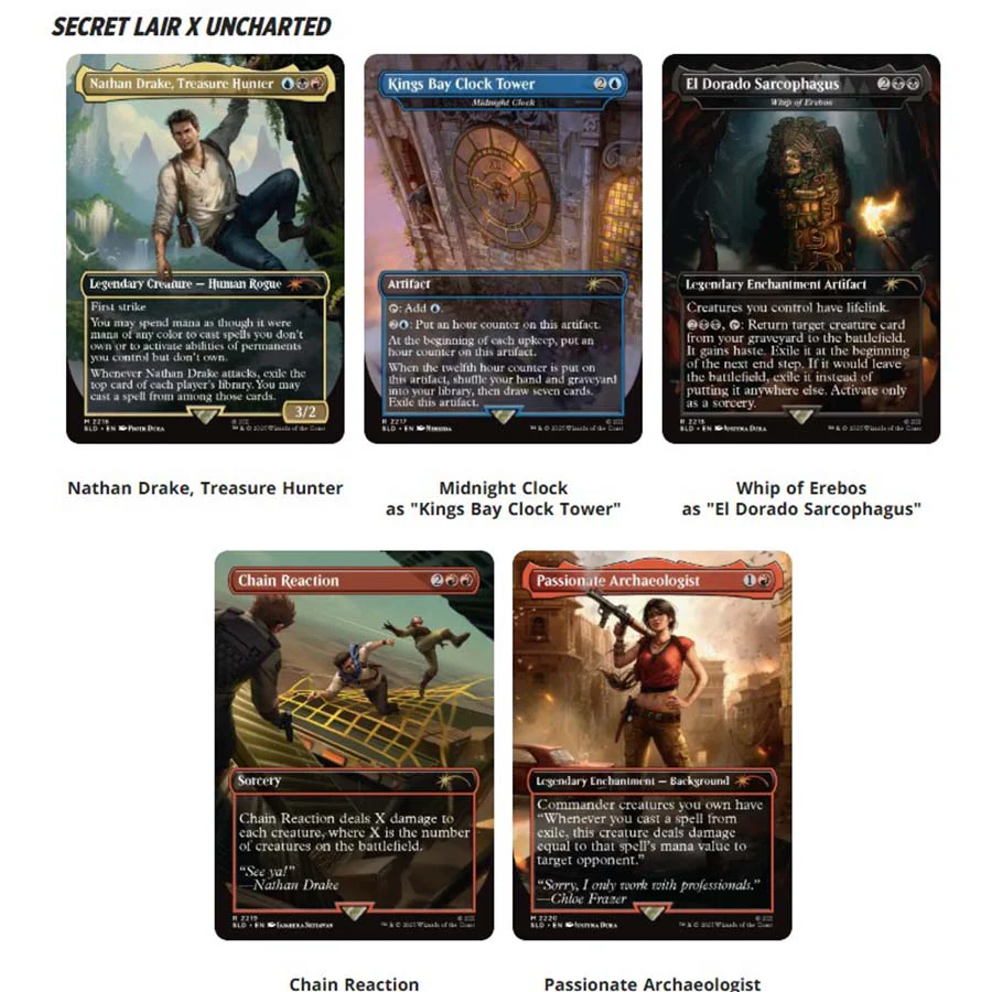 Magic: The Gathering - Secret Lair: Playstation: Uncharted: Saga of Thieves