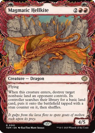 Magmatic Hellkite (Showcase) (TDM-301) - Tarkir: Dragonstorm [Rare]