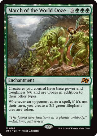 March of the World Ooze (DFT-169) - Aetherdrift [Mythic]