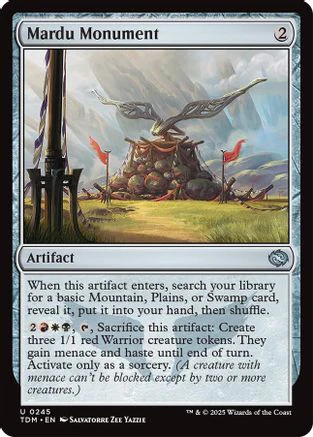 Mardu Monument (TDM-245) - Tarkir: Dragonstorm [Uncommon]