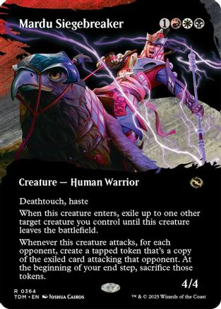 Mardu Siegebreaker (Borderless) (TDM-364) - Tarkir: Dragonstorm Foil [Rare]