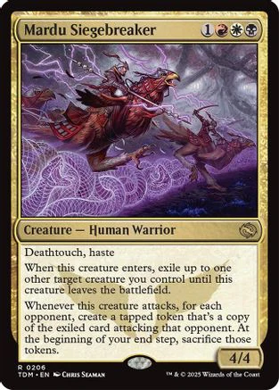 Mardu Siegebreaker (TDM-206) - Tarkir: Dragonstorm [Rare]
