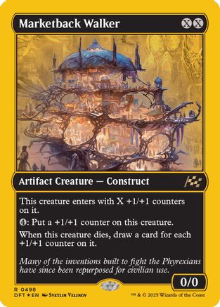 Marketback Walker (First-Place Foil) (DFT-498) - Aetherdrift Foil [Rare]