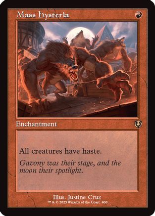 Mass Hysteria (Retro Frame) (INR-400) - Innistrad Remastered Foil [Rare]