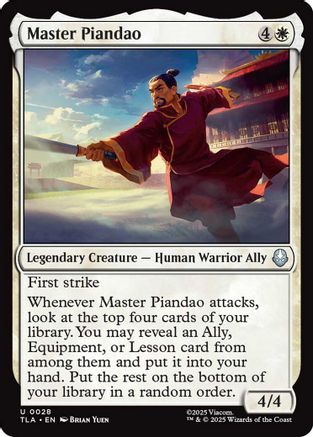 Master Piandao (TLA-028) - Avatar: The Last Airbender [Uncommon]