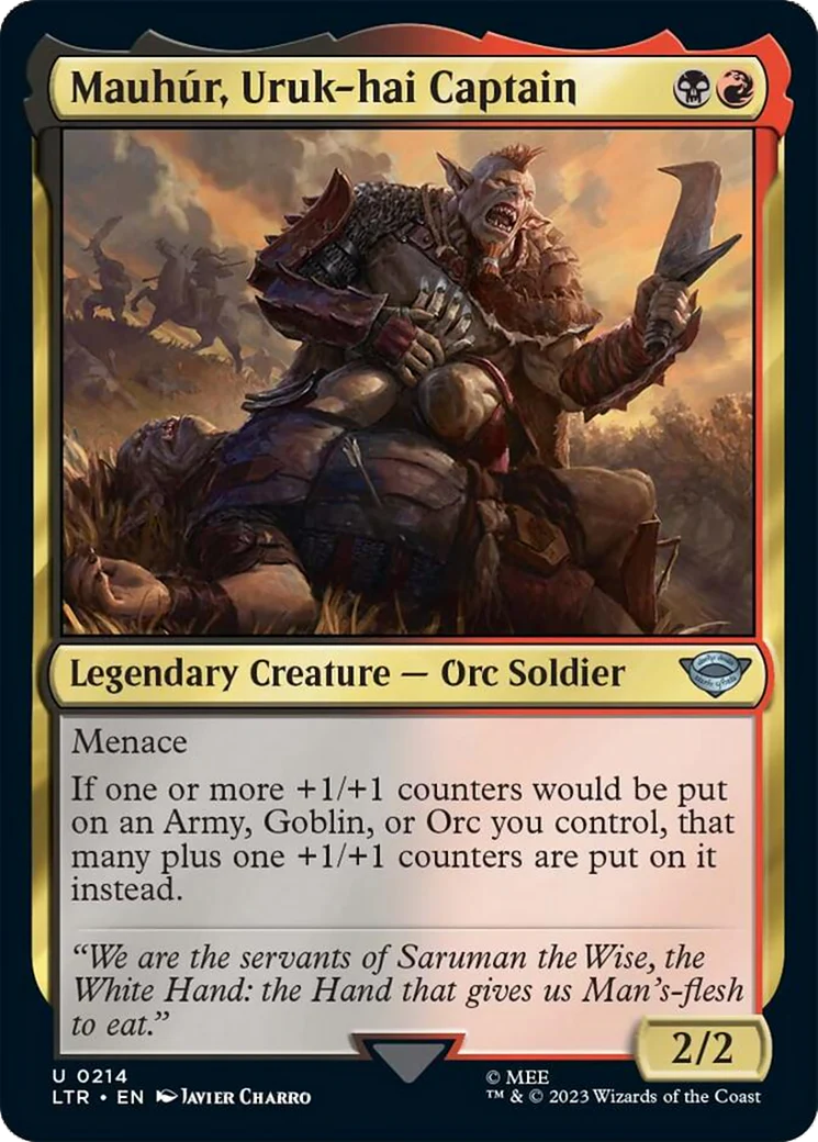 Mauhúr, Uruk-hai Captain (LTR-214) - The Lord of the Rings: Tales of Middle-earth [Uncommon]