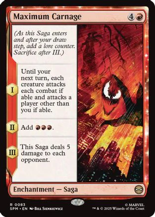 Maximum Carnage (SPM-083) - Marvel's Spider-Man [Rare]