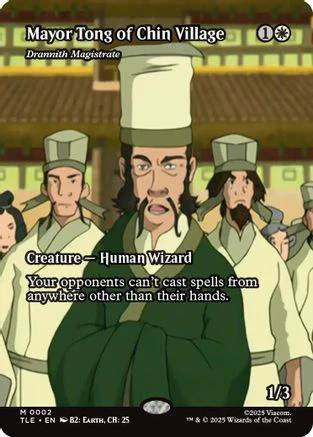 Mayor Tong of Chin Village - Drannith Magistrate (Borderless) (TLE-002) - Avatar: The Last Airbender: Eternal-Legal [Mythic]