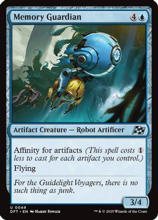 Memory Guardian (DFT-049) - Aetherdrift Foil [Uncommon]