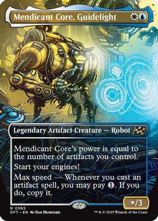Mendicant Core, Guidelight (Borderless) (DFT-365) - Aetherdrift Foil [Rare]