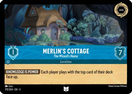 Merlin's Cottage - The Wizard's Home (170/204) - Shimmering Skies Cold Foil [Uncommon]