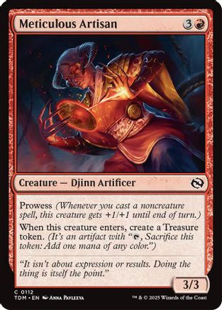 Meticulous Artisan (TDM-112) - Tarkir: Dragonstorm Foil [Common]