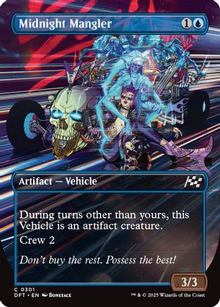 Midnight Mangler (Borderless) (DFT-301) - Aetherdrift Foil [Common]