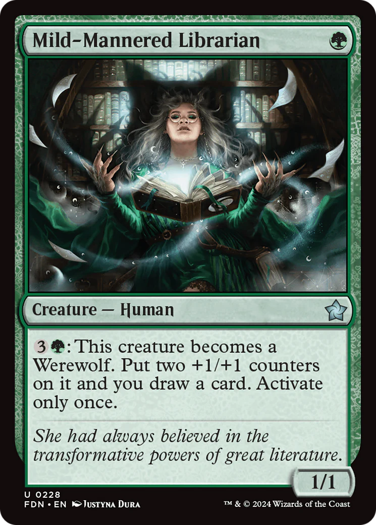 Mild-Mannered Librarian (FDN-228) - Foundations Foil [Uncommon]