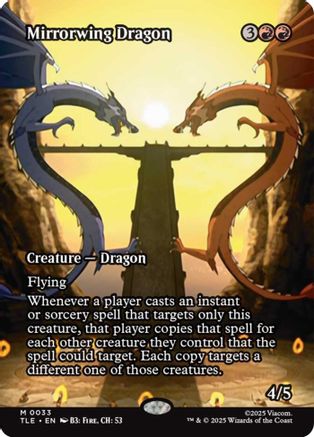 Mirrorwing Dragon (Borderless) (TLE-033) - Avatar: The Last Airbender: Eternal-Legal [Mythic]