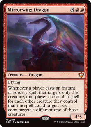 Mirrorwing Dragon (SOC-249) - Commander: Secrets of Strixhaven [Mythic]