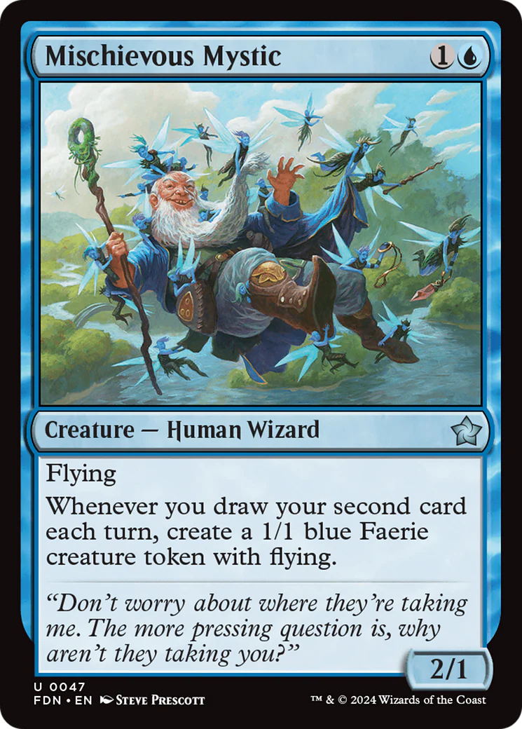 Mischievous Mystic (FDN-047) - Foundations Foil [Uncommon]