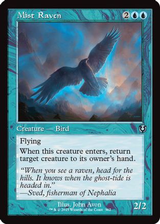 Mist Raven (Retro Frame) (INR-362) - Innistrad Remastered [Uncommon]